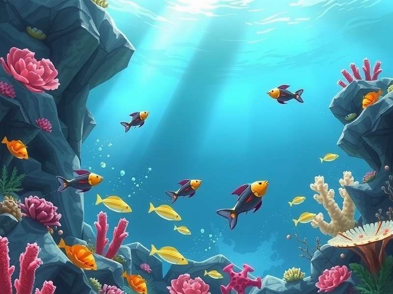Coral Chronicles underwater gameplay scene